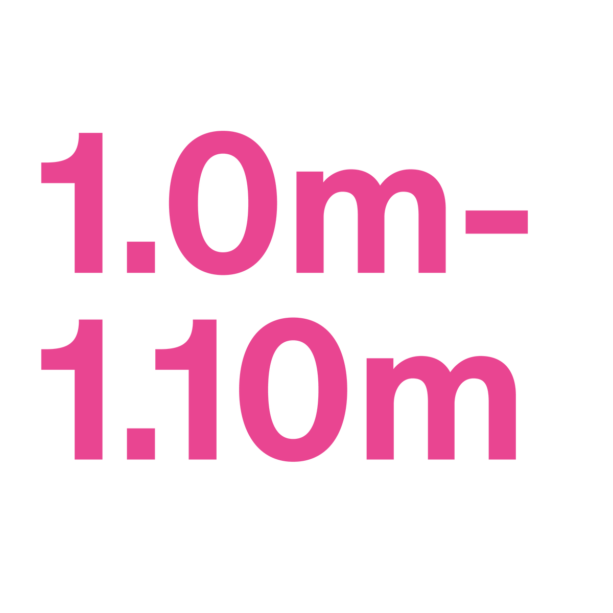 1.0m - 1.10m Division